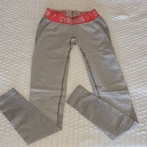 Gymshark Flex Legging in Small Pink and Light Gray